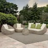 Hot Sale New Style Patio Casual Factory Sectional Aluminum Rattan Modern Outdoor Furniture Sofas Sets Garden Villa