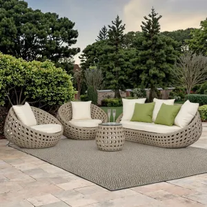 Hot Sale New Style Patio Casual Factory Sectional Aluminum Rattan Modern Outdoor Furniture Sofas Sets Garden Villa