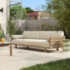 Hot Selling Contemporary Teak Wood Teak Sofa Outdoor Garden Couch Patio Leisure Furniture