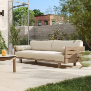 Hot Selling Contemporary Teak Wood Teak Sofa Outdoor Garden Couch Patio Leisure Furniture