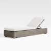 Hotel Balcony Sun Bed Outdoor Furniture Patio Chaise Lounge Daybed PE Rattan Sunbed Beach Sunshine Lounge Chair for Garden