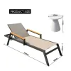 Hotel-Grade Aluminum Frame Outdoor Chaise Lounge Chair for Adults for Beach Patio Pool-Versatile Outdoor Furniture