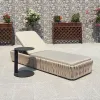 Luxury Aluminum Outdoor Sun Lounger for Garden Patio Hotels Swimming Pool for Sunbathing Beach Lounger