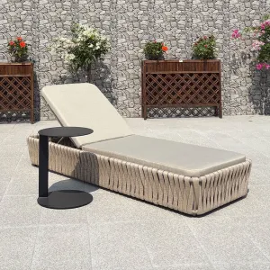 Luxury Aluminum Outdoor Sun Lounger for Garden Patio Hotels Swimming Pool for Sunbathing Beach Lounger