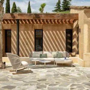 Luxury Durable Outdoor Modular Sofa Comfortable Villa Aluminum Outdoor Garden Sofa Set Backyard Outdoor Patio Furniture Set
