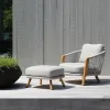 Luxury Garden Sofa Set Hotel Modern Garden Furniture Sofa Teak Patio Outdoor Sofa for Villas Courtyards Halls