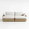 Luxury Modern Aluminum Rattan Outdoor Sofa Set for Villa Courtyard Hotel Use-Waterproof Durable