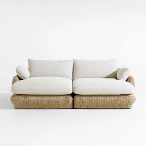 Luxury Modern Aluminum Rattan Outdoor Sofa Set for Villa Courtyard Hotel Use-Waterproof Durable