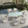 Luxury Modern Outdoor Table and Chair Set Patio Garden Set Garden Outdoor Furniture Set Hotel Furniture