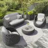 Luxury Modular Aluminum Outdoor Patio Sofa Set for Dining Leisure Park Use-Garden Furniture