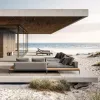 Luxury Sectional Outdoor Sofa Teak Garden Sofa Aluminum Outdoor Sofa Group Outdoor Furniture Set