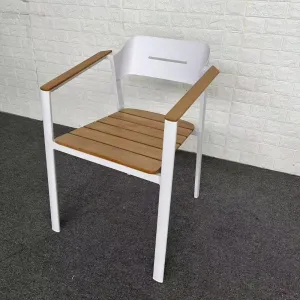Luxury Teak Wood Aluminum Garden Chair for Villa Project Outdoor Furniture