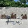 Modern Aluminum Outdoor Bar Table Chair Set for Bar Cafe Restaurant Garden Party Outdoor Furniture Set