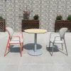 Modern Aluminum Outdoor Table Chair Set for Hotel Villa Resort Restaurant Cafe Outdoor Furniture Set