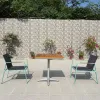 Modern Aluminum Outdoor Table and Chair Patio Chair Set for Hotel Villa Balcony Garden Restaurant Cafe Outdoor Furniture Set