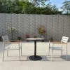 Modern Aluminum Stackable Outdoor Dining Garden Chair Set