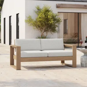 Modern Design Garden Sofa Set for Outdoor Patio Courtyard Leisure Teak Wooden Furniture for Home Hotel Villa Park Apartment