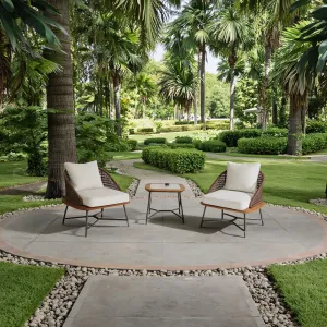 Modern Design Outdoor Garden Chair Set Stylish Aluminum and Wood Furniture for Hotels Restaurants Folded Feature