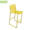 Modern Industrial Leisure Outdoor Garden Bar Stool Chair Set OEM Hotel Villa Furniture with Aluminum Frame for Dining Home Bar
