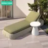 Modern Leisure Outdoor Garden Furniture Aluminum Woven Rope Chaise Sun Lounge Chair for Beach Side Swimming Pool SunBed Loungers