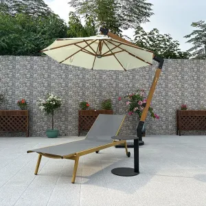 Modern Luxury Aluminum Sun Lounger Outdoor Furniture for Garden Patio Hotels Swimming Pool for Sunbathing Beach Lounger