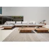 Modern Luxury Outdoor Teak Wood Sectional Sofa Set for Hotel Resort Patio Dining Garden Furniture with Teak Wood Frame Beach Use