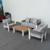 2025 Modern Modular Outdoor Garden Furniture Set Aluminum Rattan Portable Comfortable for Hotels