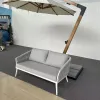 Modern Outdoor Furniture Set for Hotels Villas Resorts Metal Rope Garden Sofas with Fabric Terrace Park Leisure Outdoor Sofa