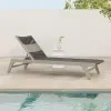 Modern Outdoor teak Sun Lounger Bed for Garden Patio Hotels Swimming Pool Sunbathing on Beach Daybed Style