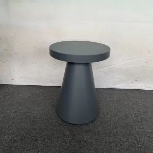 Modern Round Aluminum Alloy Side Table for Outdoor Garden Cafe or Restaurant Elegant Outdoor Furniture Set