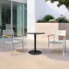 New Style High-end Aluminum Dining Outdoor Garden Chair and Table Set Garden Outdoor Furniture Dining Set