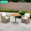 Outdoor Garden Patio Rattan Furniture-dining-tables and Chairs Rattan Wicker Outdoor Patio Dining Set Garden