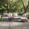 Outdoor Modular Aluminum Garden Sofa Set Comfortable Modular Outdoor Furniture for Garden Use
