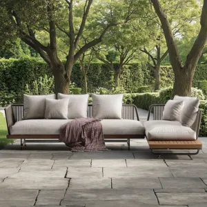 Outdoor Modular Aluminum Garden Sofa Set Comfortable Modular Outdoor Furniture for Garden Use