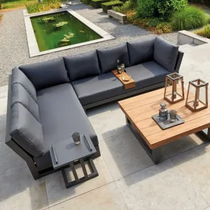 Outdoor Sofa Luxury Courtyard Outdoor Set Patio Furniture Set Aluminum Patio Outdoor Sofa Set Backyard Furniture Villa Sofa