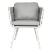 Scandinavian Style Outdoor Garden Furniture Set Waterproof Sunscreen Aluminum Rattan Chair Customizable OEM ODM Leisure