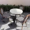 Vine Chair Dining Table Restaurant Coffee Shop Outdoor Garden Rattan French Bistro Table and Chair