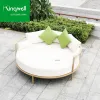 All-Weather Luxury Aluminum Outdoor Furniture for Patio Garden Pool Sun Lounger Beach Daybed for Hotels and Warehouses