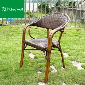 Best Selling Outdoor Furniture Bistro Rattan Garden Dining Armchair with Cheap Price Factory Price for Wholesales