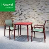 Classical OEM Factory Garden Sets Patio Table and Chairs Set Aluminum Waterproof Metal Outdoor Dining Set for Restaurant