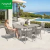 Comfortable Modern Durable Outdoor Dining Set for Villa Hotel Mall Use