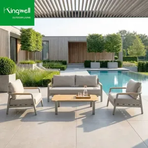 Commercial Outdoor Furniture Weather Resistant Leisure Garden Sofa Set for Hotel Resort Hospitality Project