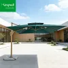 Factory Price Outdoor Waterproof Patio Sun Parasol Custom Garden Umbrella with LED for Garden Restaurant Hotel