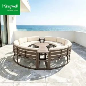 Wholesale Price Outdoor Furniture Set Aluminum Round Combination Garden Sofa Set