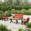 Hot Sale Simple Design High End Factory Custom Outdoor Garden Furniture 5 Seater Aluminum Patio Sofa Set for Patio Hotel