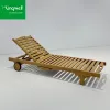 Hotel Garden Outdoor Solid Wood Waterproof Swimming Pool Chair Sun Lounger Garden Patio Sunbed Sun Loungers