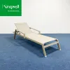 Hotel Outdoor Furniture Waterproof Garden Aluminum Sun Loungers Patio Swimming Pool Lounge for Resorts