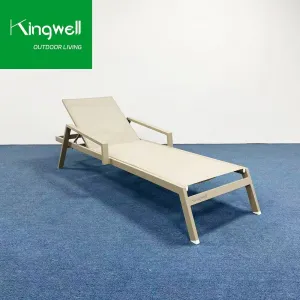 Hotel Outdoor Furniture Waterproof Garden Aluminum Sun Loungers Patio Swimming Pool Lounge for Resorts
