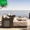 Kingwell Resort Leisure Outdoor Sunbed Durable Aluminium Swimming Pool Furniture Hotel Garden Sun Lounger