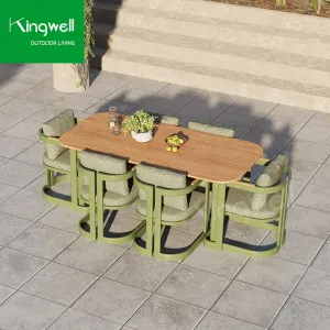 Luxury Modern Portable Outdoor Furniture Waterproof Patio Bistro Set for Garden Dining for Park Apartment Hotel Courtyard Use